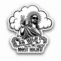 Die-cut stickers - No High Like Most High